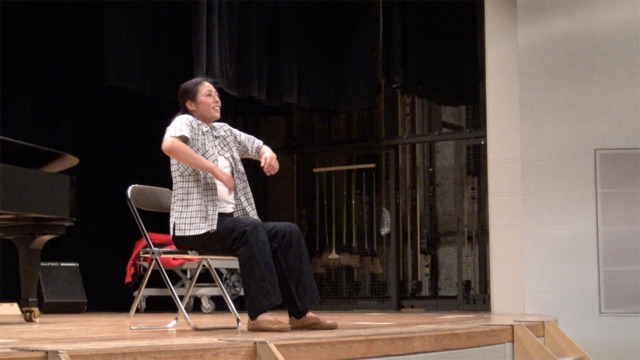 柳田さんの柔軟体操