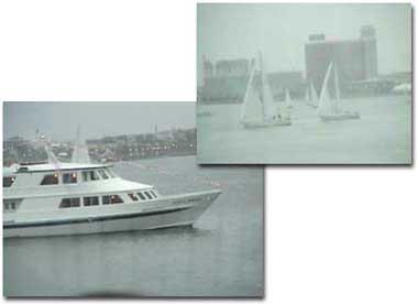 店内からの景色