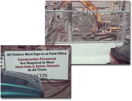 ボストンの工事現場