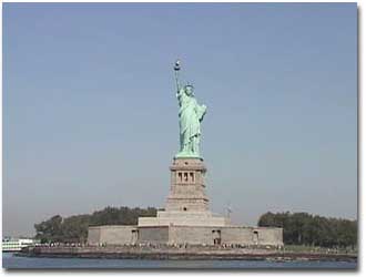 フェリーからの自由の女神