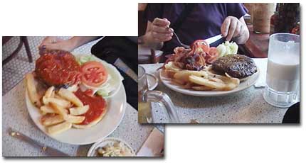 レストランの料理