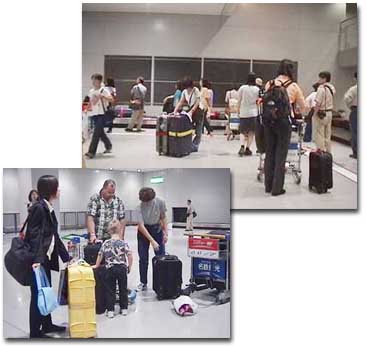 荷物の受け取り